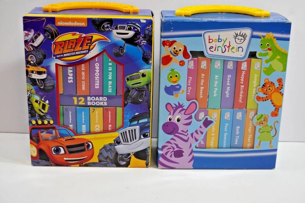Nickelodeon Blaze And The Monster Machines & Baby Einstein 12 Board Book in Each